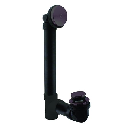 WESTBRASS Tip Toe Sch. 40 ABS Bath Waste W/ One-Hole Elbow in Oil Rubbed Bronze D49311-12